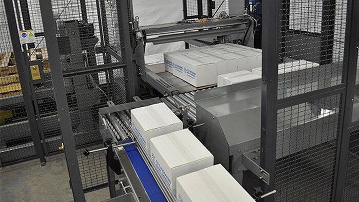 M72 palletizer Economical Floor Level Operation