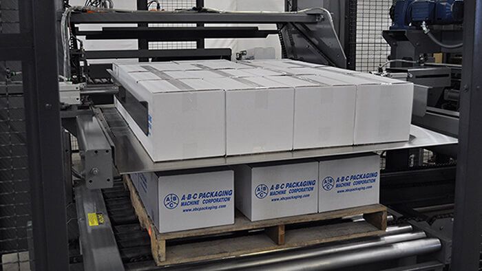 M72A palletizer Automatic Layer Centering and Squaring