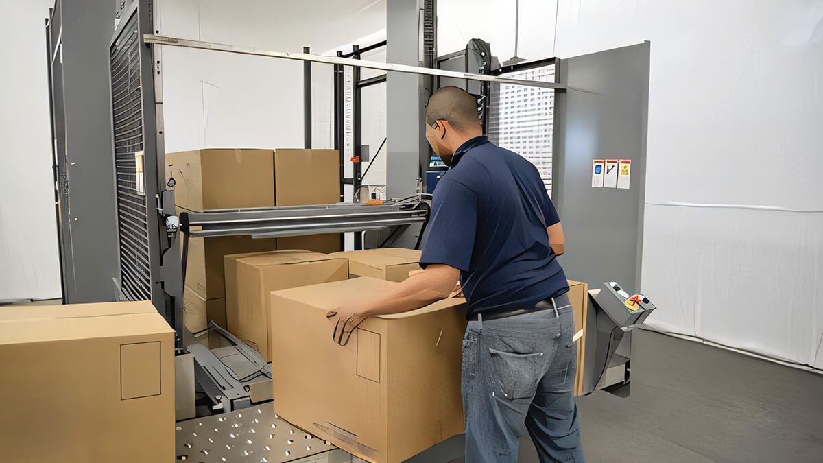 improves production with semi-auto palletizing