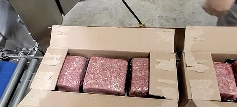 Case Erecting Meat Packaging machine